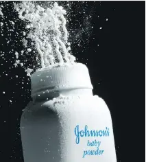  ?? JEFF CHIU/THE ASSOCIATED PRESS ?? The Canadian plaintiffs allege that Johnson’s baby powder products increase the risks of ovarian cancer.