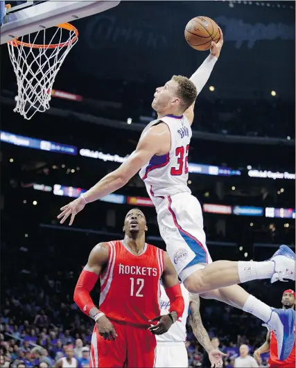  ??  ?? Los Angeles Clippers forward Blake Griffin has evolved greatly beyond being a player who just made the highlight reels for his massive dunks.