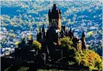  ??  ?? HIGH POINT: The hilltop Cochem Castle overlookin­g the Moselle