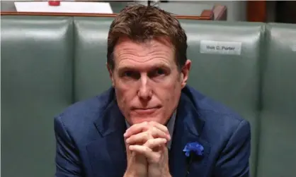  ?? Photograph: Mick Tsikas/AAP ?? Part of Christian Porter’s legal fees for a defamation case against the ABC were paid by a blind trust with funds from undisclose­d sources.