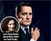  ??  ?? Lara Flynn Boyle dated Kyle while on Twin Peaks.