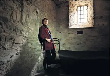  ?? ?? Boudicca FoxLeonard inside one of the cells in Bodmin Jail, below