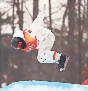  ?? GUY RHODES/USA TODAY SPORTS ?? Shaun White of the United States scored 97.75 on his final run Wednesday to claim his third gold medal.