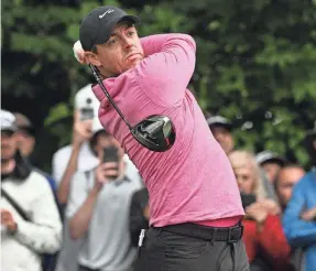  ?? DAN HAMILTON/USA TODAY SPORTS ?? Rory McIlroy plays his tee shot on the second hole during the first round of the RBC Canadian Open.