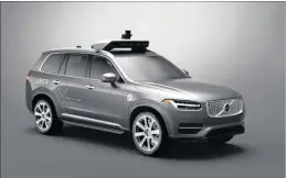  ??  ?? Volvo Cars and Uber join forces to develop autonomous driving cars.