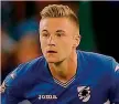  ??  ?? SKRINIAR Pescato dalla Samp in Slovacchia nel gennaio 2016