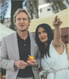  ?? AMAzoN StudioS ?? In Bliss, Owen Wilson's Greg is led to believe that he and Salma Hayek's Isabel are two of the few real people on Earth.