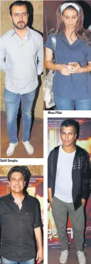  ??  ?? Sahil Sangha Shiamak Davar Rhea Pillai Vikram Phadnis