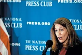  ?? MARK WILSON/GETTY ?? “This is about one of the most important things in every person’s life: the basics of your health,” HHS Secretary Sylvia Burwell said of the ACA in a speech Monday.