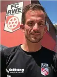  ?? AXEL LUKACSEK ?? Fabian Franz, der neue Co-trainer des FC Rot-weiß.