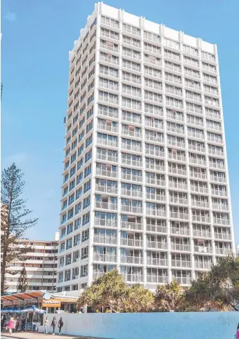  ??  ?? There are rumours around about the future of the Chateau Beachside tower in Surfers Paradise.