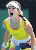  ??  ?? Happy days: CiCi Bellis beat Karolina Muchova yesterday