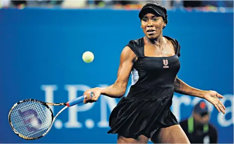  ??  ?? Venus Williams at the US Opens in 2011, above, when she announced she had Sjögren’s syndrome, and after defeating Johanna Konta at Wimbledon, below left