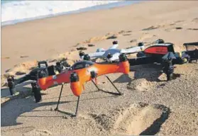  ?? ?? In danger: Drones are being used to catch fish species that are usually out of the range of recreation­al fishers