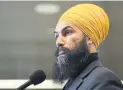  ??  ?? It is disturbing that federal NDP Leader Jagmeet Singh will not categorica­lly condemn political violence.