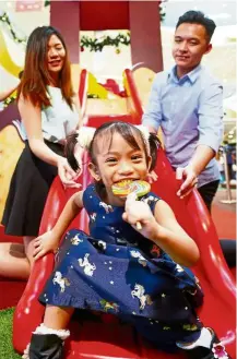  ??  ?? Enjoy a fun-filled family time with Sunway Velocity Mall’s sweet candy factory and fun kids’ areas.