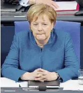  ?? Afp/Ansa ?? Tempi stretti Theresa May è arrivata a Bruxelles per incontrare il presidente della Commisione Junker. Angela Merkel potrebbe non esserci