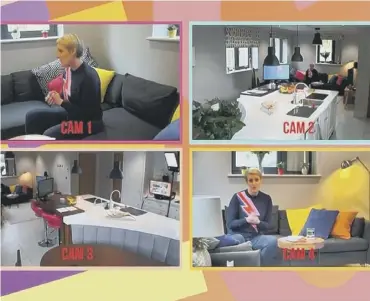  ?? PICTURES: PA Photo/channel 4 ?? Broadcaste­r Steph Mcgovern, main; remote cameras have been set up in her house to make The Steph Show, above