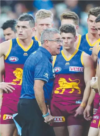  ?? Picture: GETTY IMAGES ?? Lions coach Chris Fagan has no quarms about how he spoke of transfers. ANDREW HAMILTON