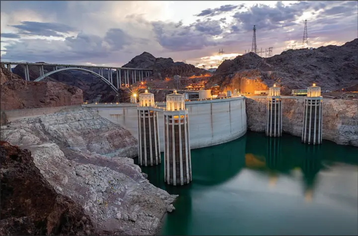  ?? STEVE MARCUS FILE (2022) ?? The water levels at the country’s largest reservoir — Lake Mead — have risen nearly 29 feet over the past year, and the lake is now at 37% of capacity.