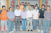  ?? HT PHOTO ?? Those arrested by the Special Operations Group in connection with a paper leaking racket in Rajasthan.