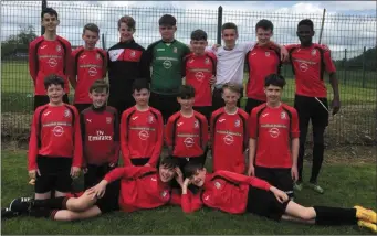  ??  ?? Mallow United U/15A who secured promotion last weekend after finishing runners up in Cork Schoolboys League Division 5.