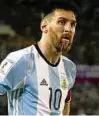  ??  ?? Lionel Messi wurde für vier Spiele gesperrt. Foto: Reuters