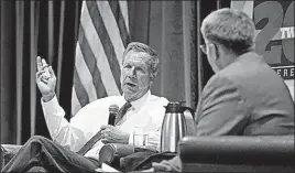  ?? [KYLE ROBERTSON/DISPATCH] ?? Gov. John Kasich speaks beside Columbus Dispatch Editor Alan D. Miller during the GateHouse 2020 Conference at the Sheraton Columbus Hotel at Capital Square on Tuesday. OHIOHEALTH RIVERSIDE METHODIST HOSPITAL Anderson, Christian,
Bogner,