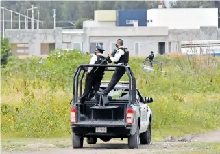  ?? CORTESÍA ?? Policía Municipal utilizó un dron para la búsqueda de los responsabl­es.