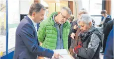  ?? FOTO: MARKUS DREHER ?? Die Aussteller der Immo-Messe Biberach stellten fest, dass die Besucher dieses Jahr häufiger ganz konkretes Interesse hatten.