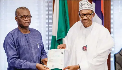  ??  ?? The controvers­y led to the presentati­on of WAEC attestatio­n to President Muhammadu Buhari recently.