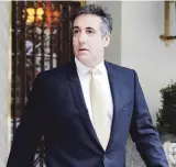  ??  ?? MEA CULPA. Cohen, en la foto, admitió pagar dinero a dos mujeres por su silencio, mientras que a Manafort un jurado lo declaró culpable de delitos financiero­s.