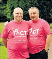  ??  ?? Foster carers Adrian and Gary