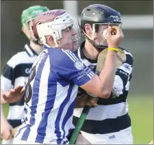  ??  ?? Team captain Jack Kehoe holds on tight to possession for Counsel.