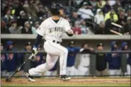  ?? SEAN RAYFORD — THE ASSOCIATED PRESS ?? Columbia’s Tim Tebow watches his home run in his first minor league at-bat in a Single-A game against the Augusta GreenJacke­ts on April 6 in Columbia, S.C.