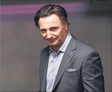  ??  ?? OLD SCHOOL: Liam Neeson admits he tends to jump at the chance when offered a film role. Picture: Getty Images
