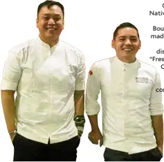  ??  ?? Chefs Greg Natividad (left) and Josh Boutwood has made sure that the 19 new dishes on the “Fresh from the Chef” menu hew close to TGIF’s comfort food brand.