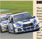  ??  ?? Bmr/subaru took 2017 title