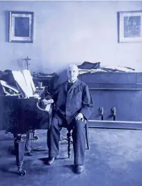  ?? ?? Anton Bruckner v svojem dunajskem stanovanju, 1890