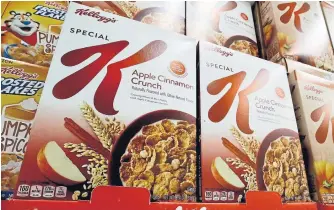  ?? GENE J. PUSKAR THE ASSOCIATED PRESS FILE PHOTO ?? The challenges facing breakfast cereals reflect broader difficulti­es food makers face as they try to revitalize products that have been staples in American kitchens for decades to match changing tastes and heightened competitio­n.