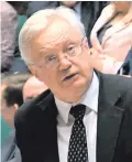  ??  ?? From left: Prime Minister Theresa May, Dominic Grieve and David Davis in the Commons yesterday