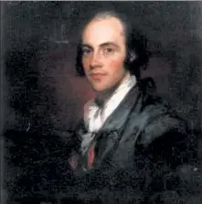  ?? COMMONS.WIKIMEDIA.ORG ?? Some scholars argue the filibuster’s roots can be traced back to U.S. Vice President Aaron Burr when he was president of the U.S. Senate. Burr is shown in this portrait by Gilbert Stuart painted in 1793 or 1794.