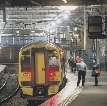  ?? PICTURE: IAN GEORGESON ?? 0 Scotrail has come under fire for its performanc­e, particular­ly in peak time