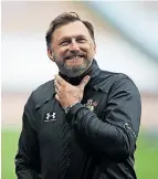  ?? Reuters ?? Ralph Hasenhüttl strahlt.