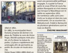  ?? Ce texte est extrait de l’ouvrage « Toulon, Souvenirs des cafés d’antan» d’Evelyne Maushart. L’ouvrage est disponible sur commande sur le site Internet de l’auteure : evelynemau­shart.e-monsite.com ??