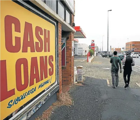  ??  ?? Borrowing sorrow: SA has a poor savings culture, with only 33% of adults having any form of money stashed away. Statistics show that hire-purchase, credit-card and storecard debt are the biggest culprits when it comes to lower-income earners becoming...