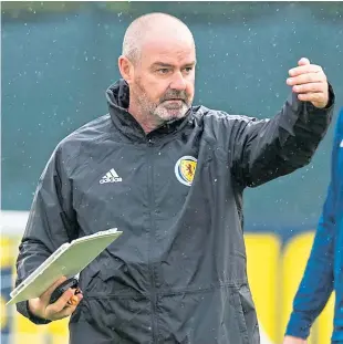  ?? Picture: SNS. ?? Steve Clarke: wants to reward the travelling Tartan Army.