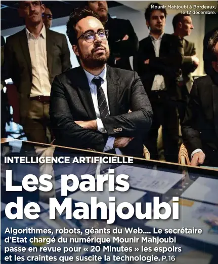  ??  ?? Mounir Mahjoubi à Bordeaux, le 12 décembre.