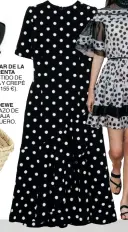  ??  ?? VESTIDO DE LANA Y CREPÉ (3.155 €).CAPAZO DE PAJA Y CUERO. OSCAR DE LA RENTA LOEWE