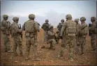  ??  ?? U.S. troops in Syria: Leaving, but when?